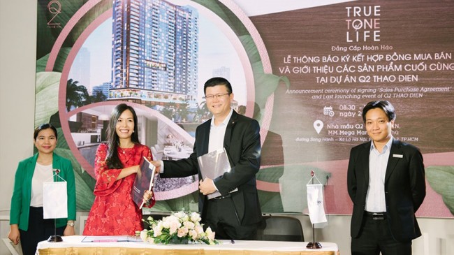 Announcement ceremony of signing Sales purchase agreement and Last launching event of Q2 THAO DIEN