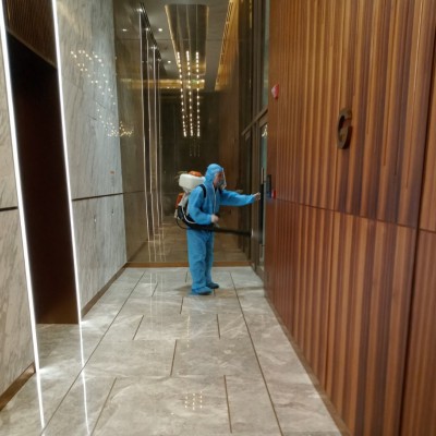 Disinfectant spray for buildings and common areas